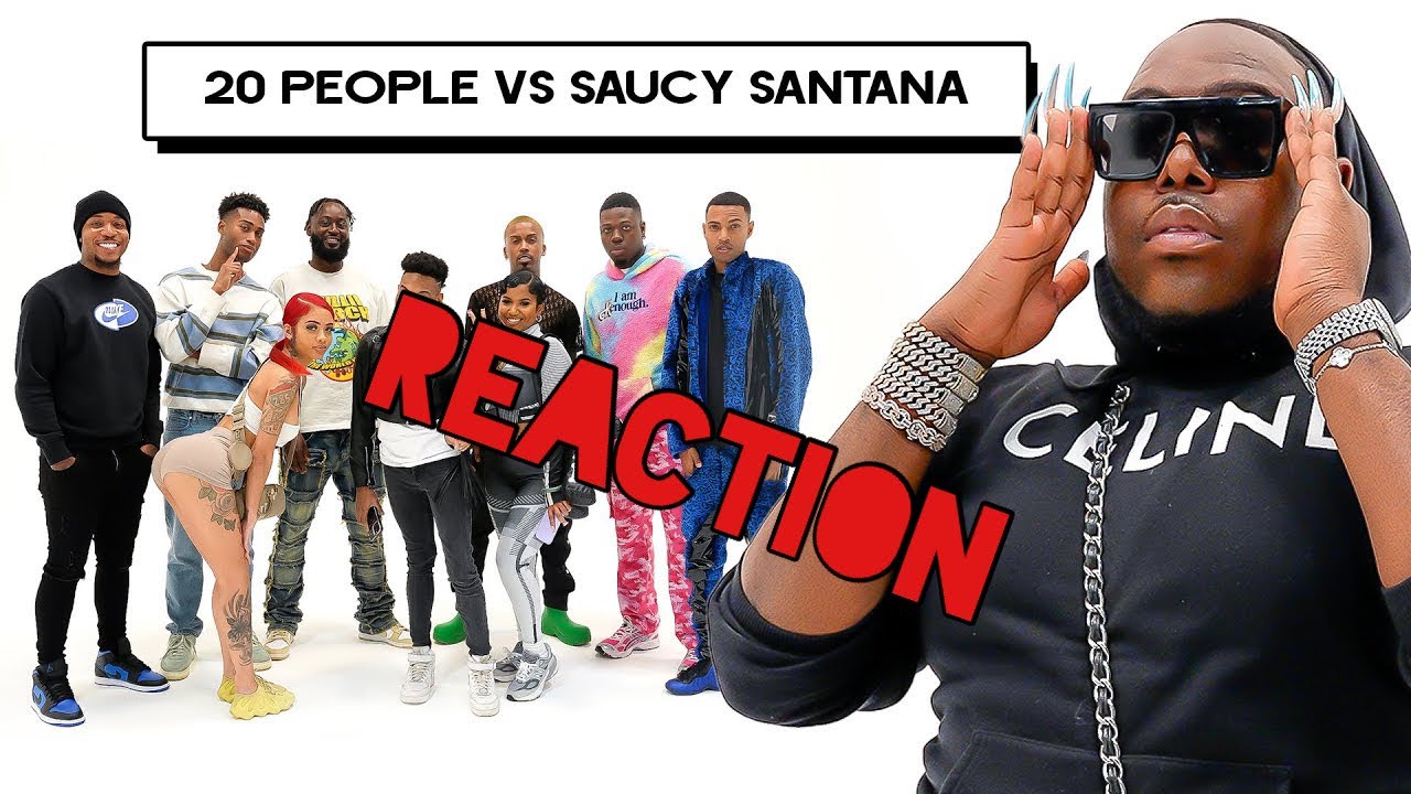 20 MEN VS 1 RAPPER: SAUCY SANTANA! with Shamar REACTION VIDEO