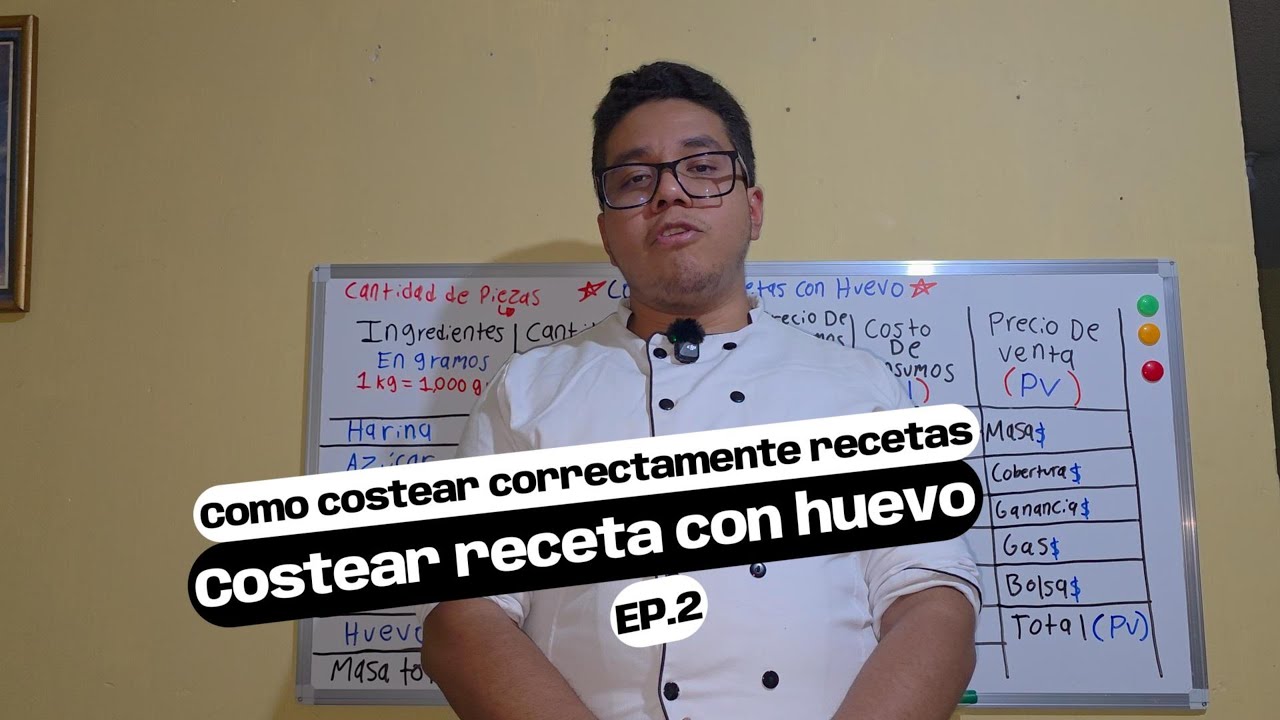 COMO COSTEAR RECETAS APRENDE DESDE 0 - COSTEAR RECETAS CON HUEVO EP.2