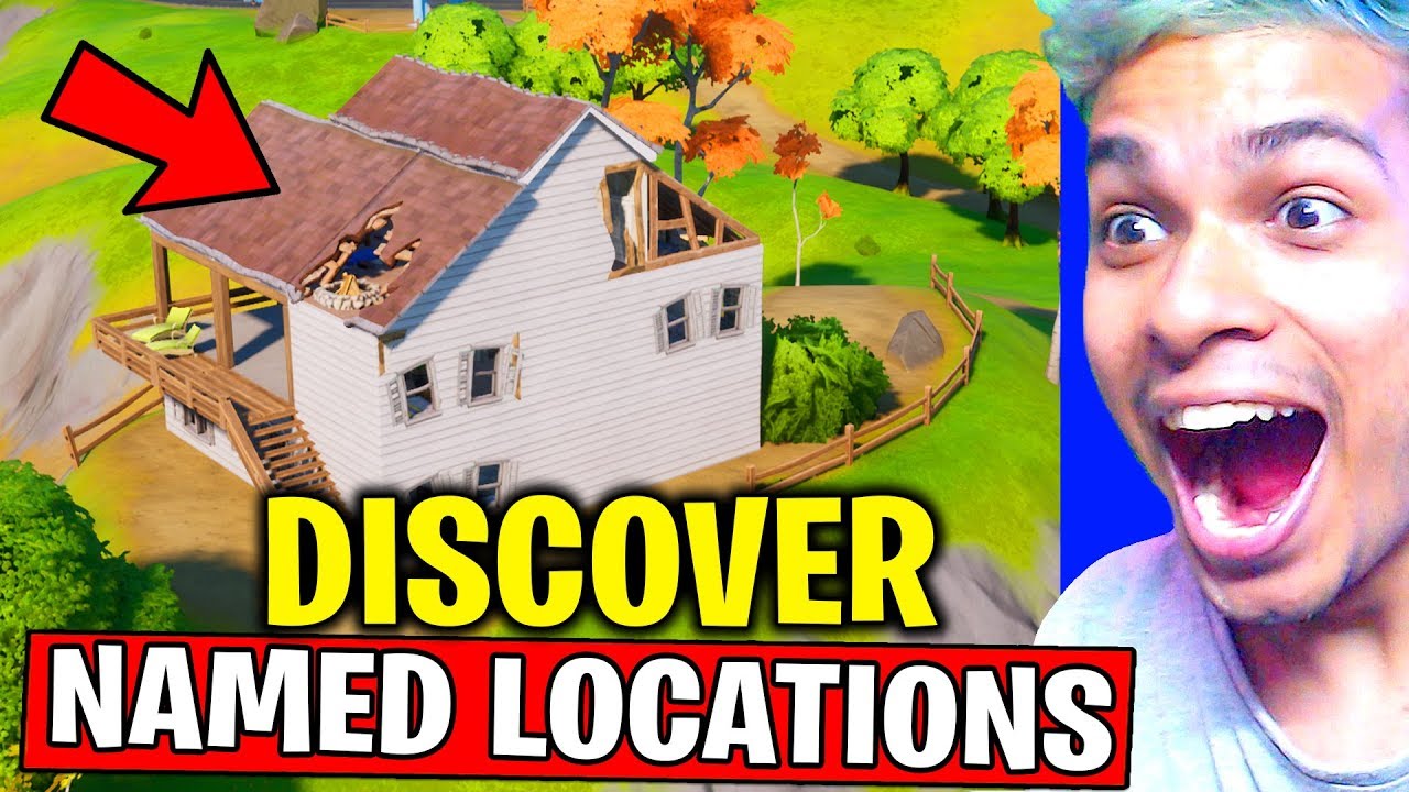 DISCOVER NAMED LOCATIONS CHALLENGES (NEW WORLD MISSION) FORTNITE CHAPTER 2 SEASON 1