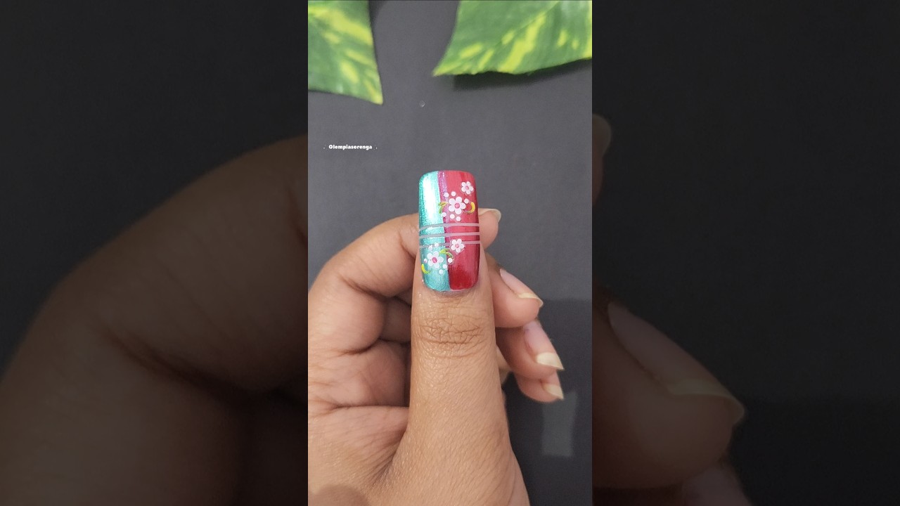 Easy party wear nails art design #trendingshorts #shorts