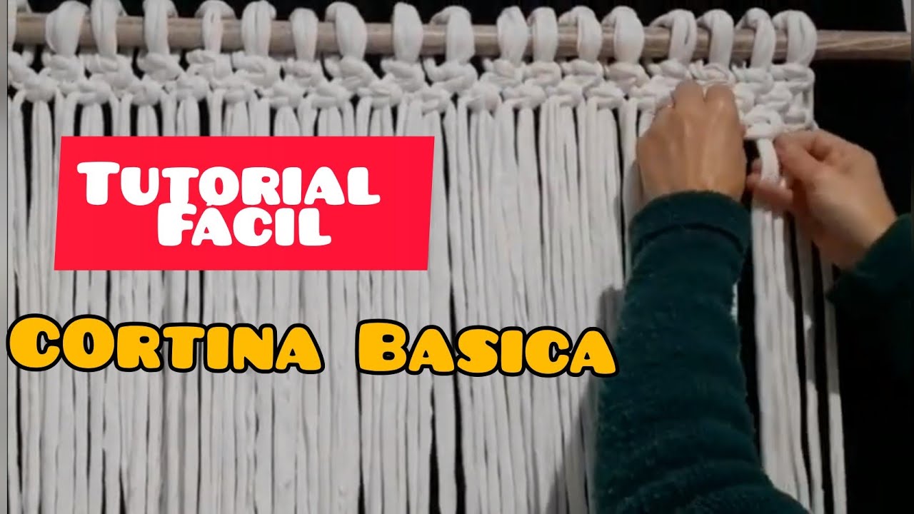 Curtain design *12 / Cortina B&aacute;sica de Macram&eacute; / Basic macram&eacute; curtain