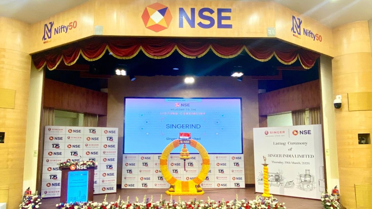 Listing ceremony of Singer India Limited