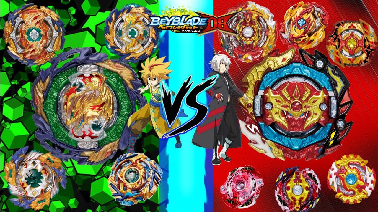 ALL FAFNIR VS ALL SPRIGGAN [FREE VS SHU] - Beyblade Burst Dynamite Battle