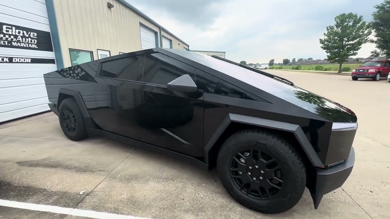 Tulsa Auto Wraps | White Glove Auto | Tesla Cyber Truck | 3M High Gloss Vinyl Wrap | Walk-around.