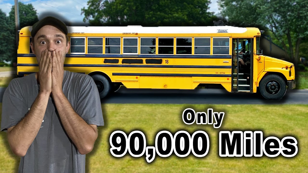 Купил школьный автобус всего с пробегом 90 000 миль! Что может пойти не так?