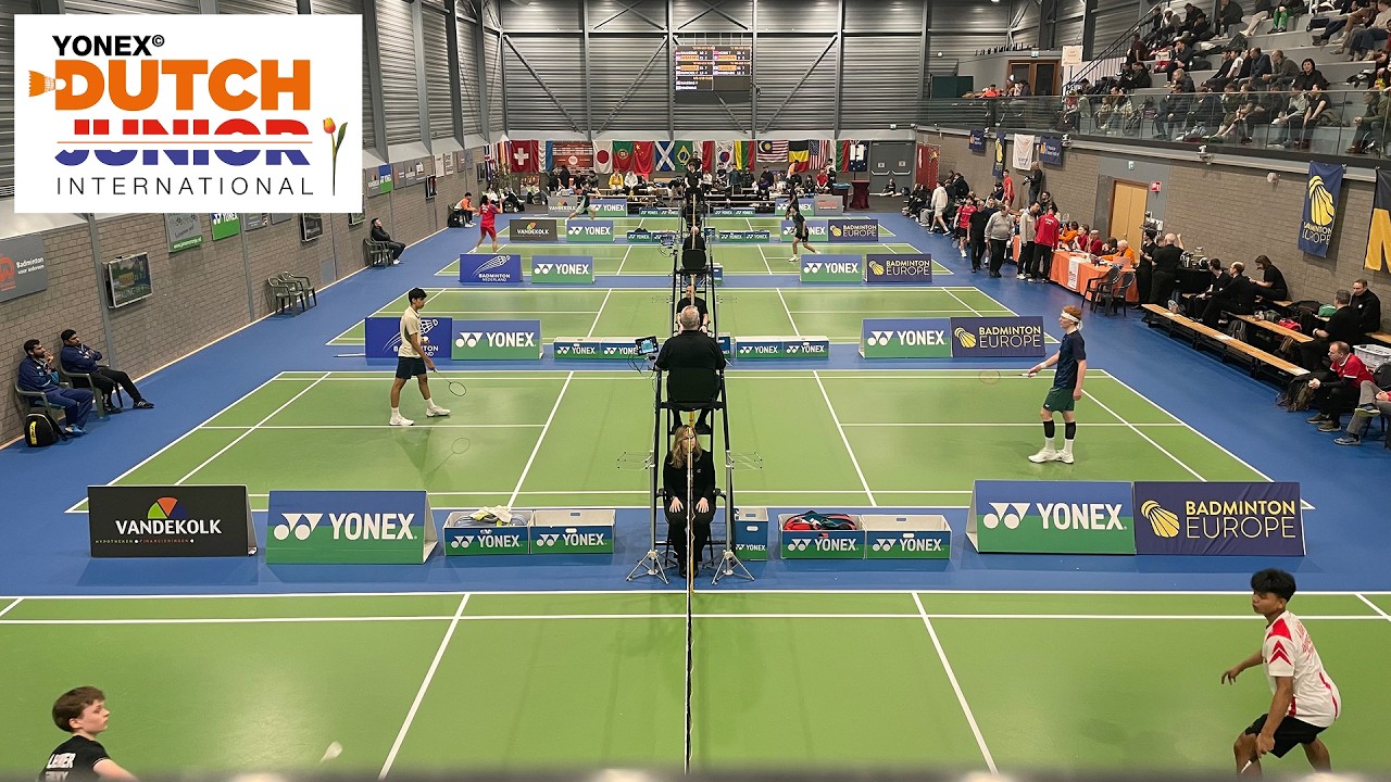 February 25, all courts overview, Yonex Dutch Junior International 2026