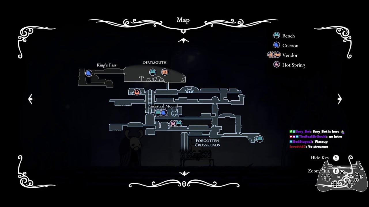 Testing streaming out with my current connection: Hollow Knight