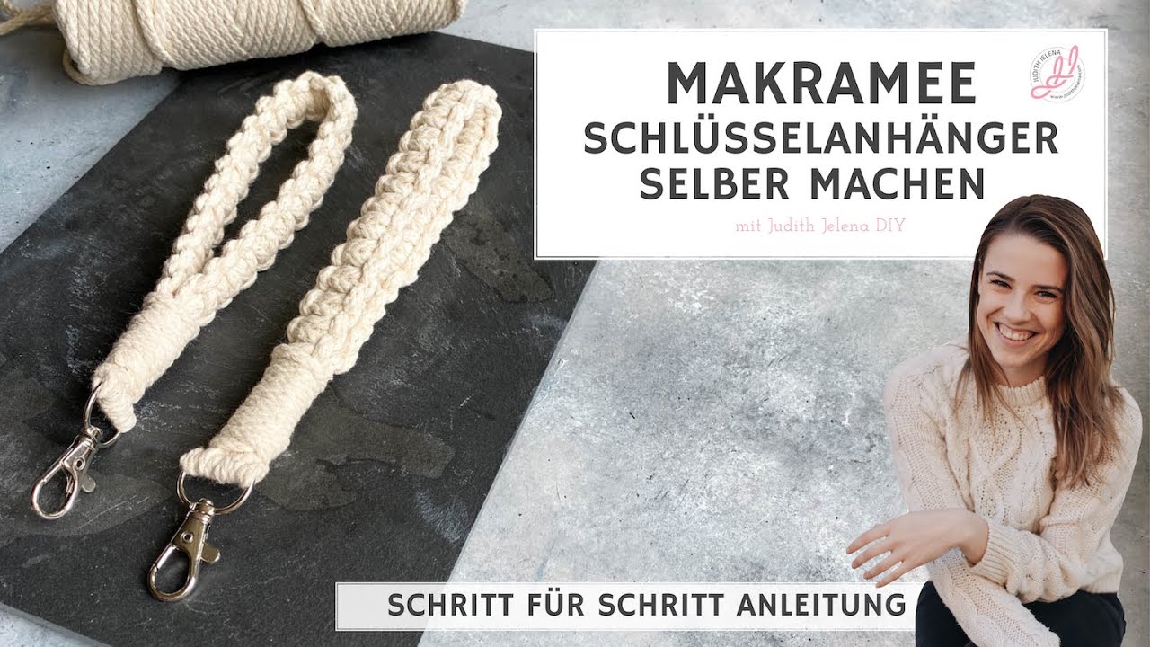 Makramee Schlüsselanhänger selber machen | Anleitung für Anfänger | DIY | Macramee