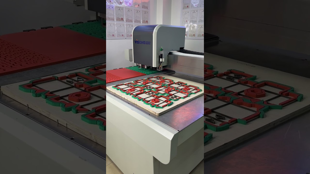 Die board rubber cutting machine for Bobst laser die rubber installing machine #dieboard #diecutting