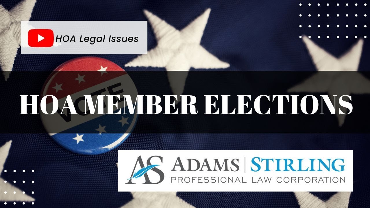 How to simplify HOA board member elections and reduce costs.