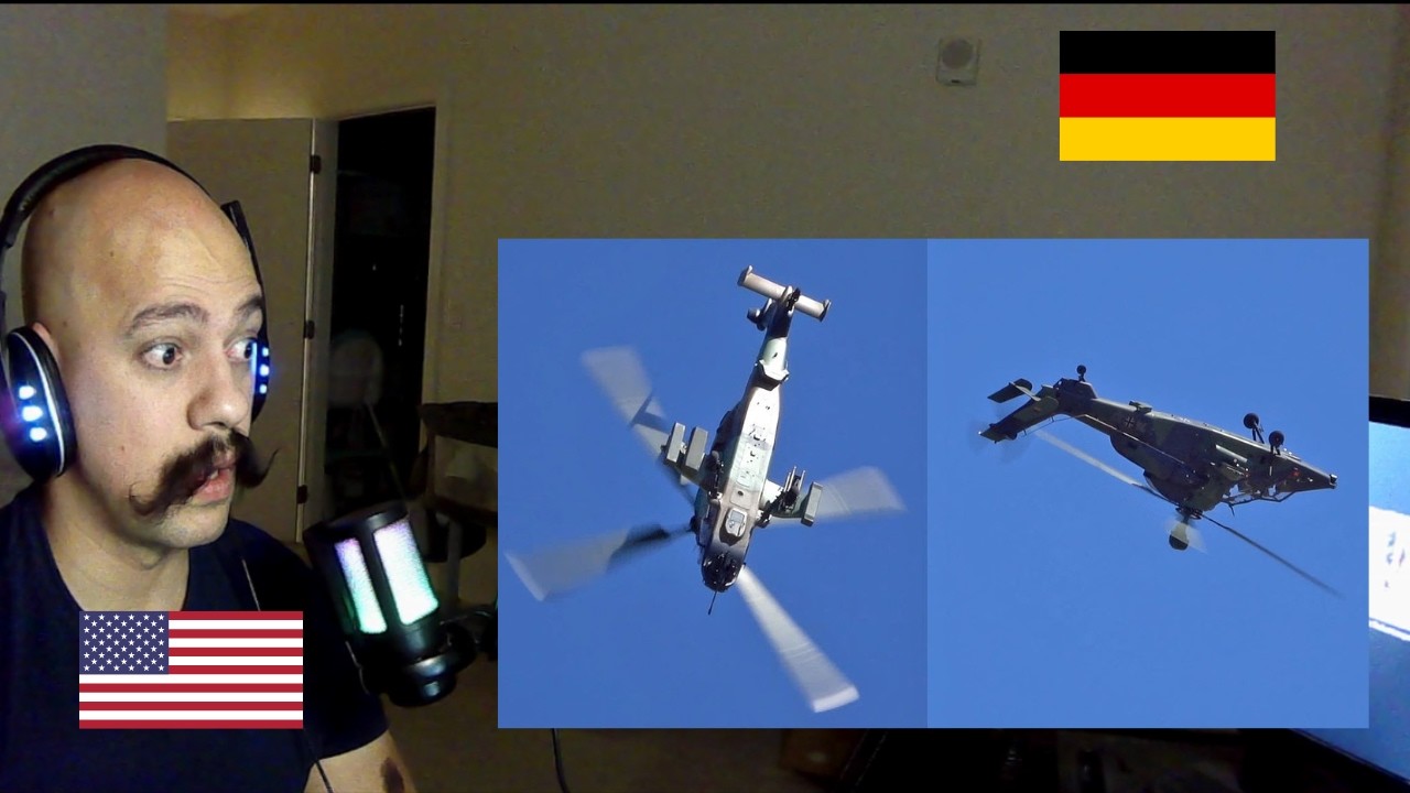 German Military Reaction Impressive Tiger demo Eurocopter EC665 Tigre HAP & UHT army at aerotorshow