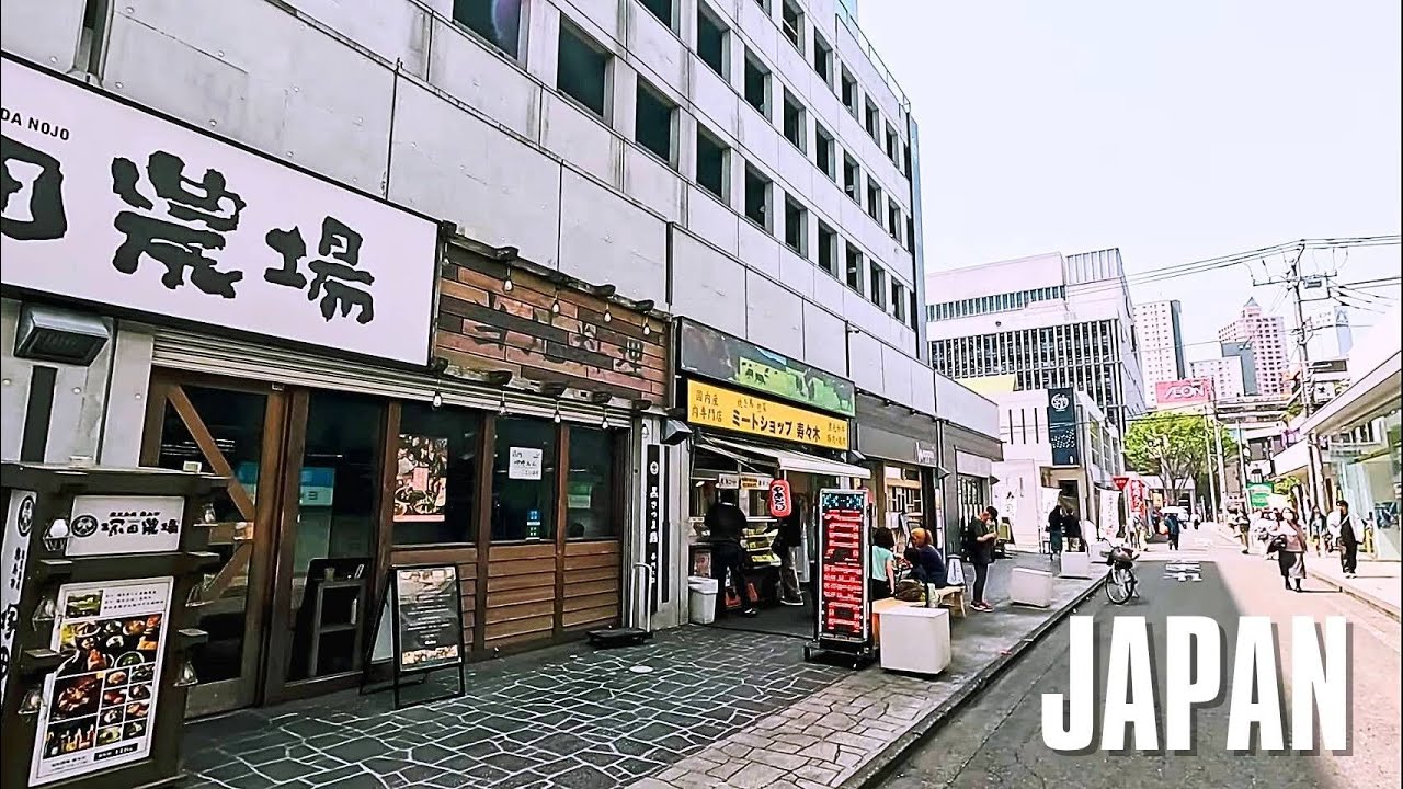 Tokyo Japan Walking Tour in Hashimoto City | Virtual Japan Sightseeing