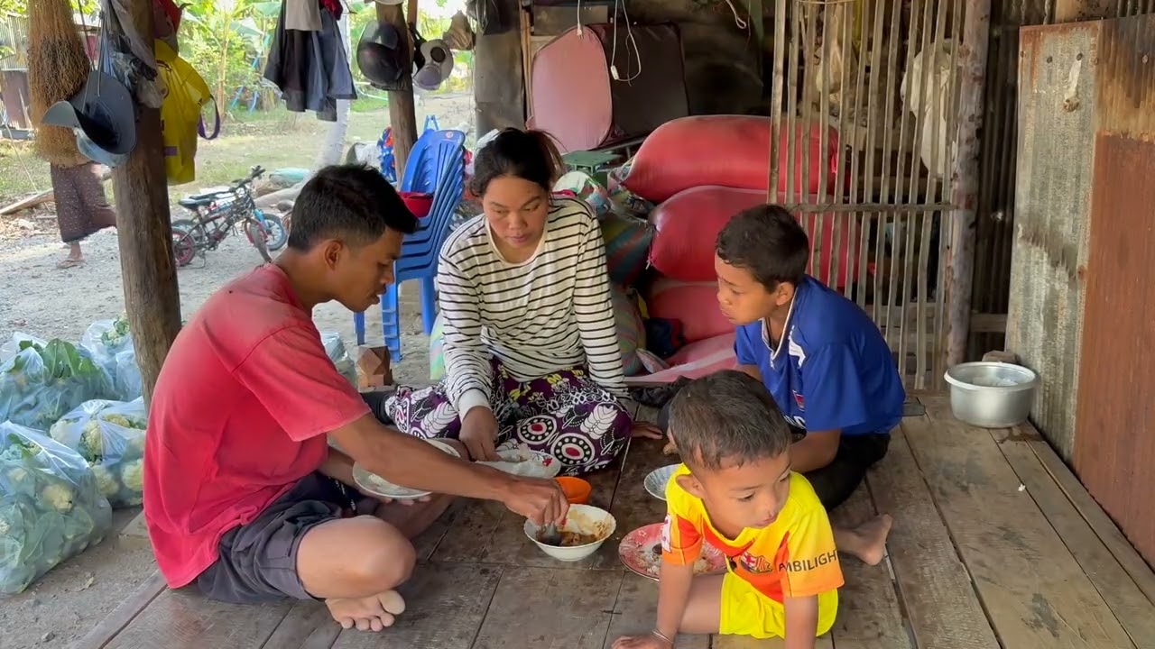 We're on our way to Phnom Ta Pde to deliver some vegetables