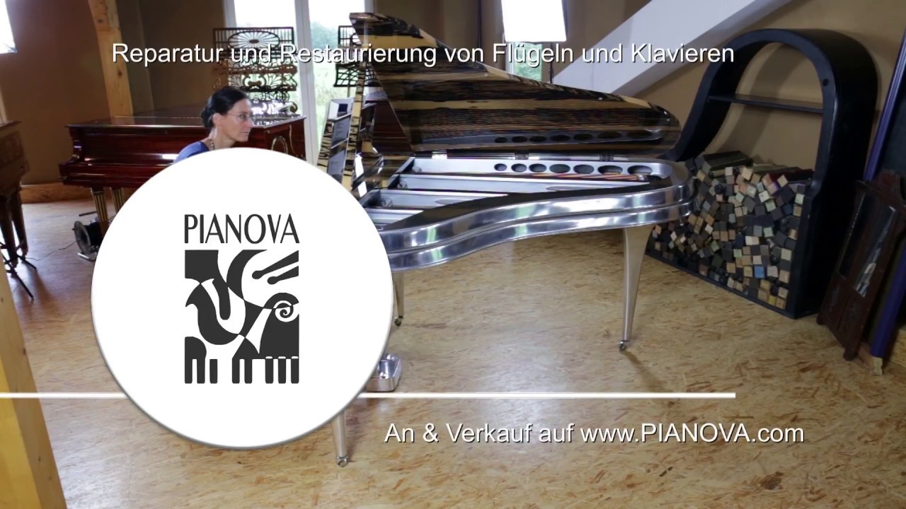 Rippen Fl&uuml;gel Aluminium Cast Grand Piano