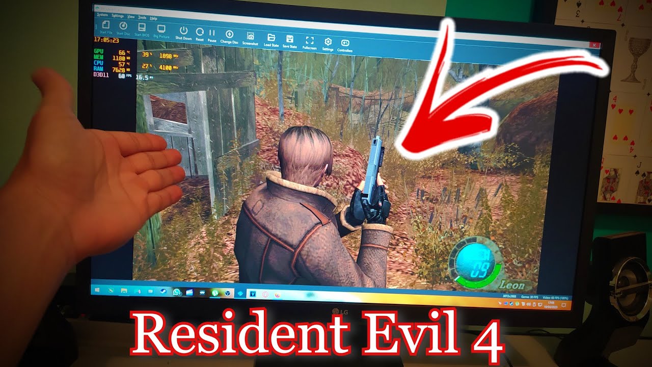 JOGUEI RESIDENT EVIL 4 EM 4K 60FPS NO EMULADOR PCSX2 1.8,