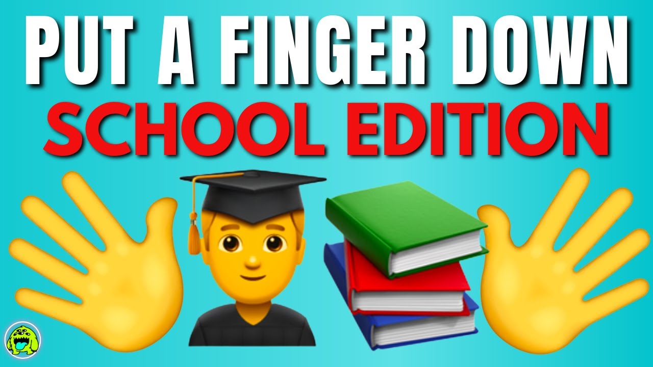 &laquo;Поставь палец вниз&raquo; ШКОЛЬНОЕ ИЗДАНИЕ 📚👨&zwj;🎓
