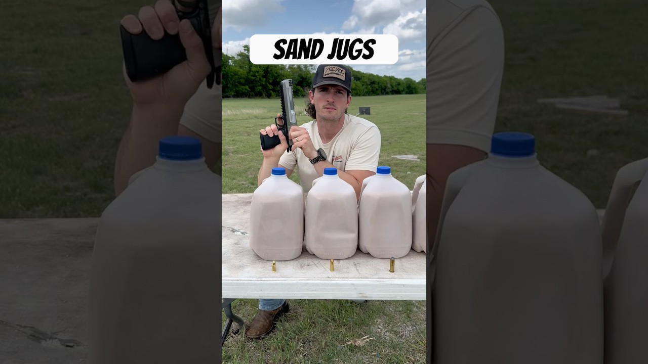 Sand Jugs vs Higher and Higher Caliber Bullets