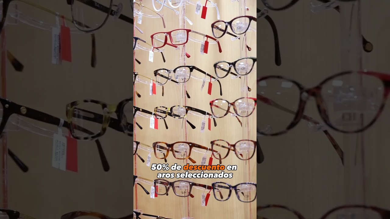 50% de descuento de MARTES a JUEVES en Aros seleccionados o lentes de visi&oacute;n sencilla  😱😨🤓