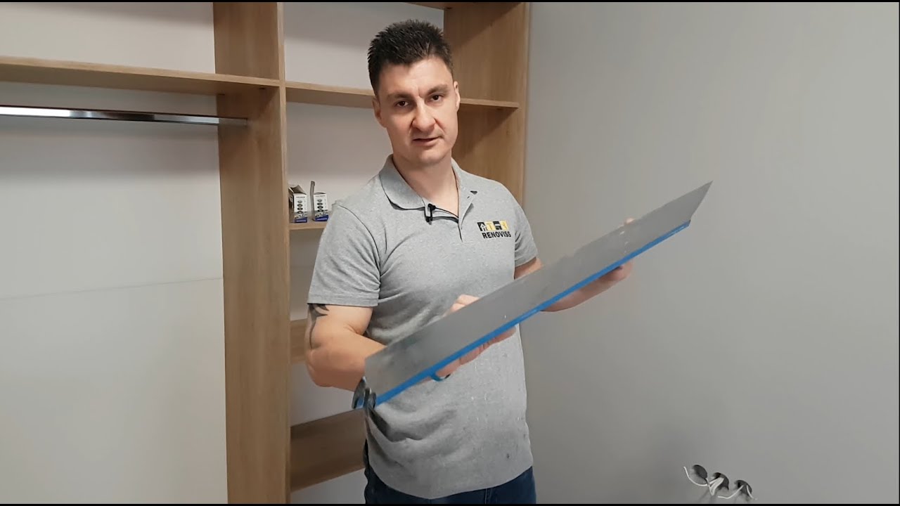 Шпакловане с нож и валяк