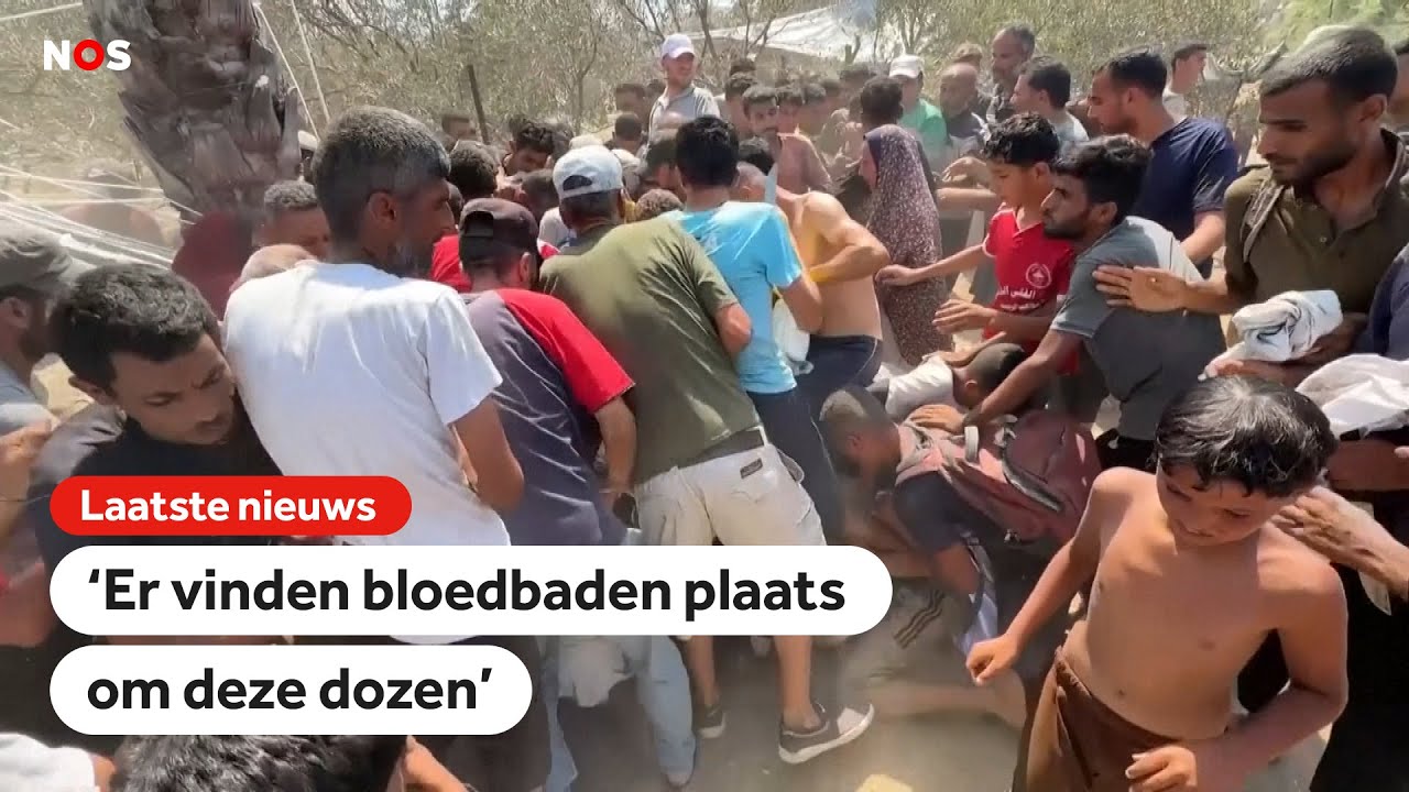 Voedseldroppings in Gaza veroorzaken chaos