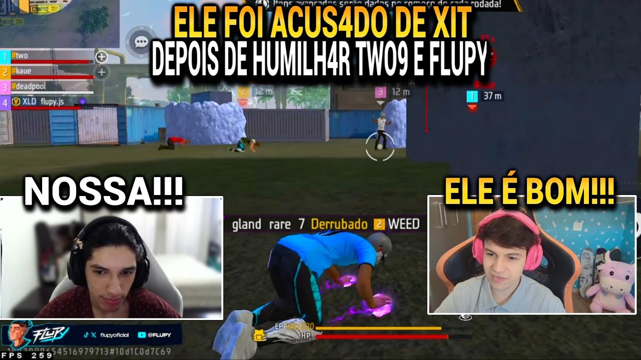 FLUPY E TWO9 PENSARAM QUE ESSE PLAYER ERA XITER POR CONTA DA SUA SENSI DE DESERT!!!