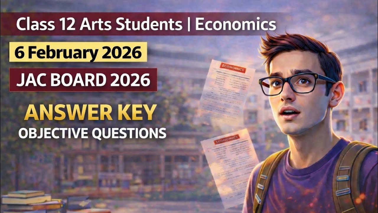 Class 12 Arts Economics | JAC Board 2026 | Objective Questions Answer Key