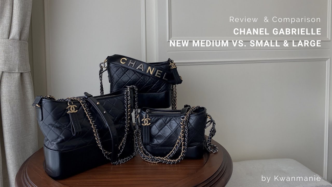 รีวิว Chanel Gabrielle ไซส์ใหม่ New Medium (แบบมี Signature Strap) กับไซส์ Small และ Old Medium