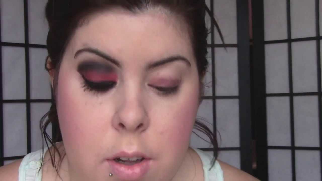 Foreverkailyn Deleted Tutorial - red/black goffic mess