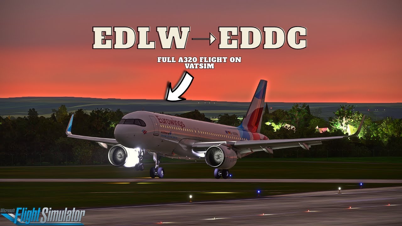 Full A320 VATSIM Flight | EDLW to EDDC | Real ATC & IFR Procedures