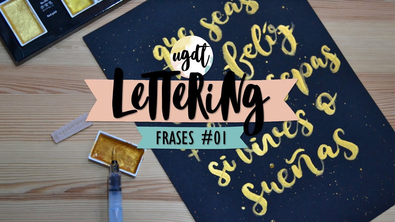 Frases inspiradoras en Lettering - UGDT
