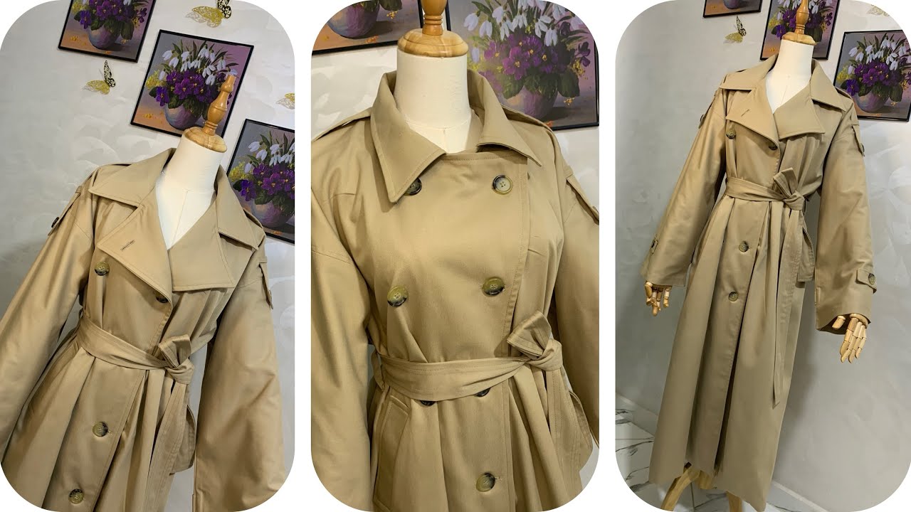 خياطة ترانش #خياطةوتفصيل #sewing #باترون