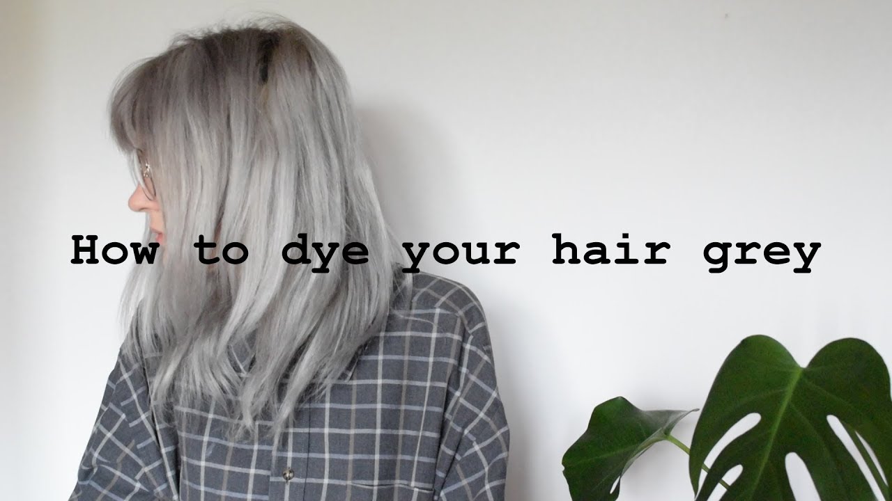 How to dye your hair grey// makki professional hair colouring mask grey
