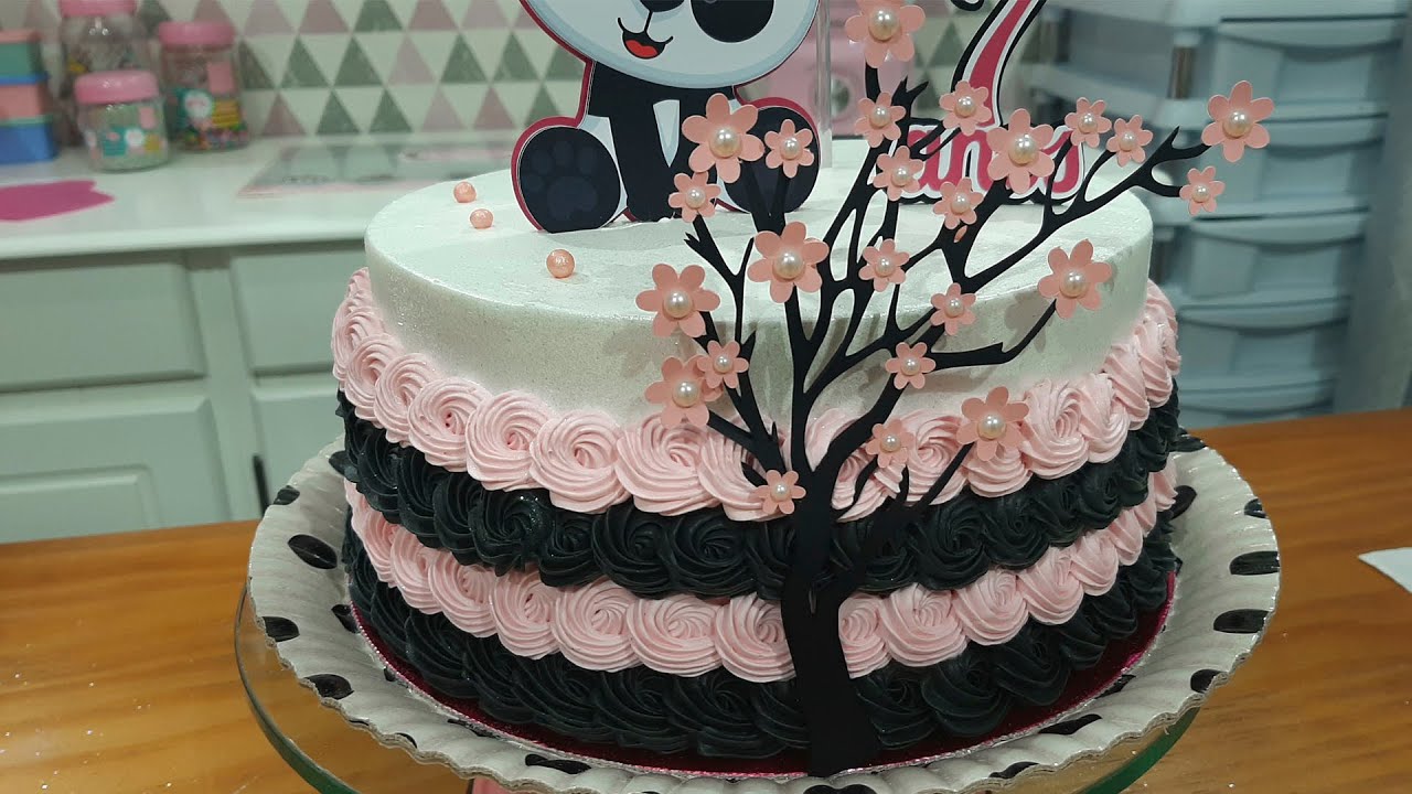 BOLO DO PANDA COM O BICO 20 DECORAÇÃO RÁPIDA E FÁCIL /PARIS CAKE DESIGNER
