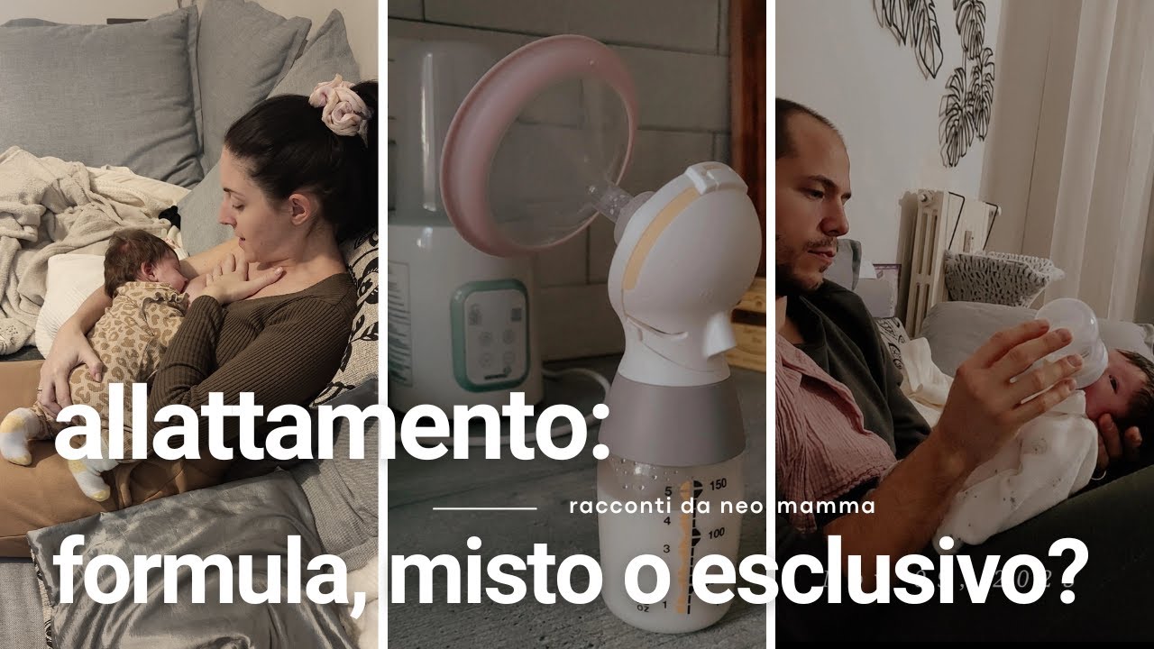 Allattamento in formula, misto o esclusivo?