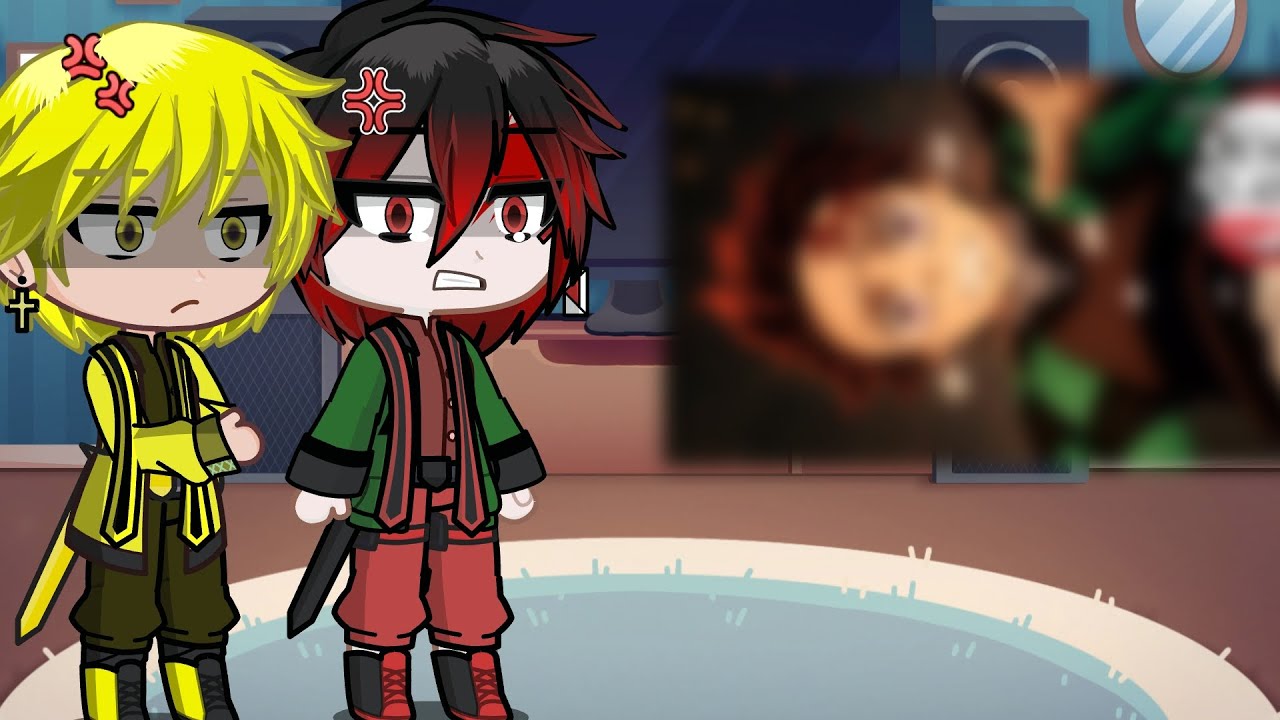 Kny+ hashira react to infinity castle Arc trailer #gacha #animation #au #demonslayer #fyp