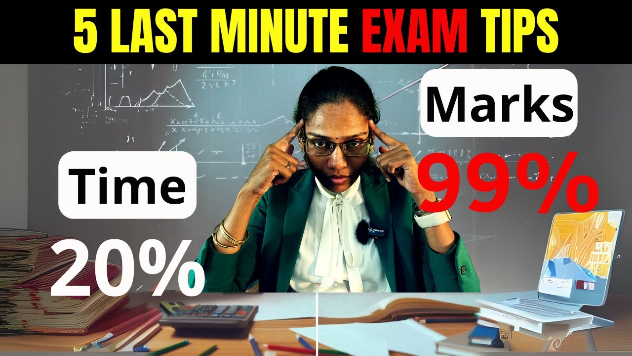 📚 ONE DAYல Topper ஆக!🔥 5 Last-Minute Exam Tips | Tamil Exam Tips | Subashini Jagan