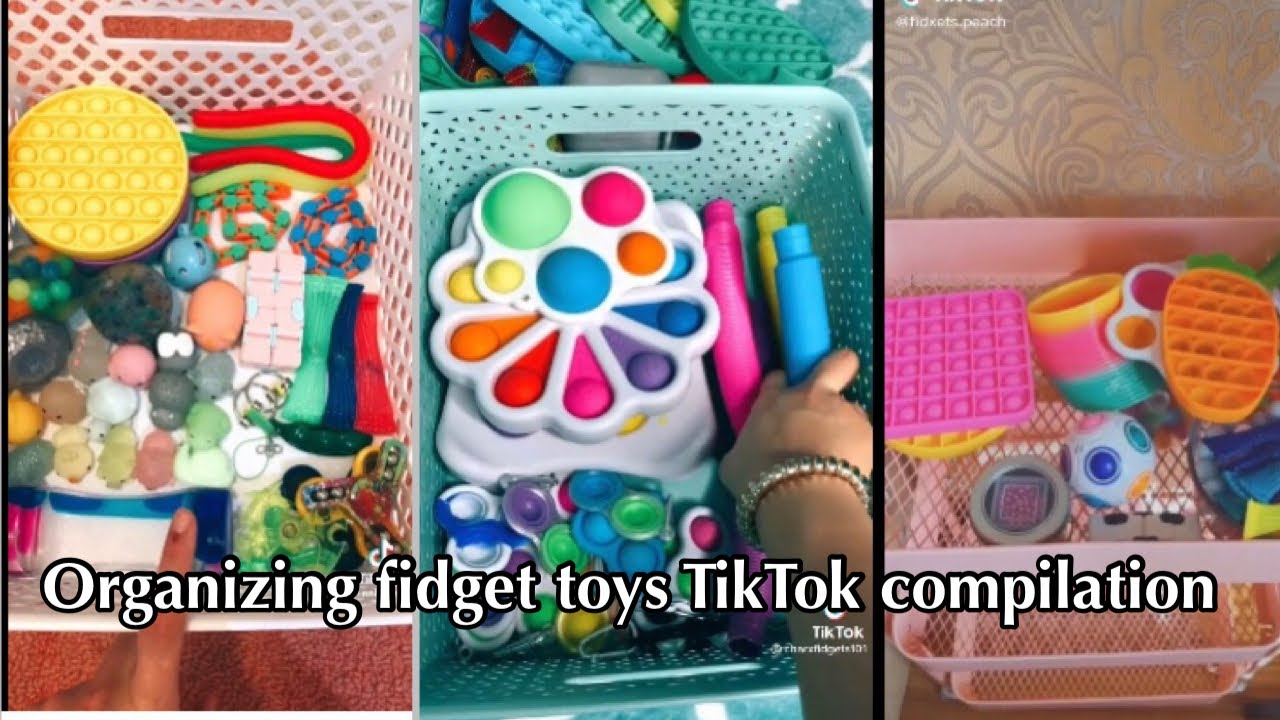 organizing fidget toys TikTok compilation 2
