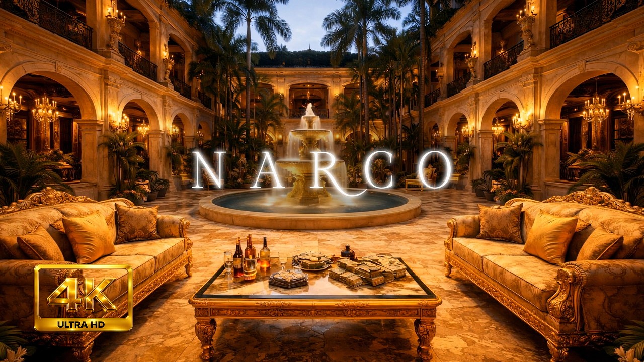 Luxury Cartel Mansion at Night | Dark Latin Ambience