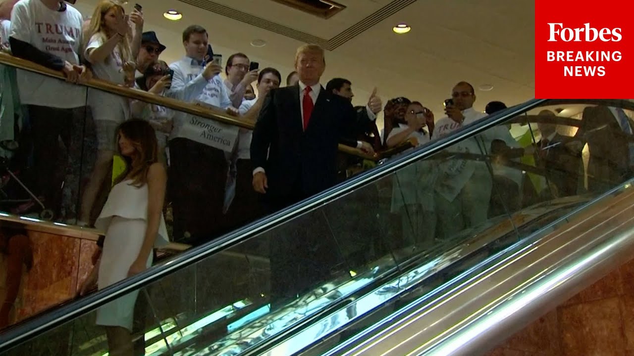 FLASHBACK: Donald Trump Rides Down The Golden Escalator At Trump Tower To Launch Presidential Bid
