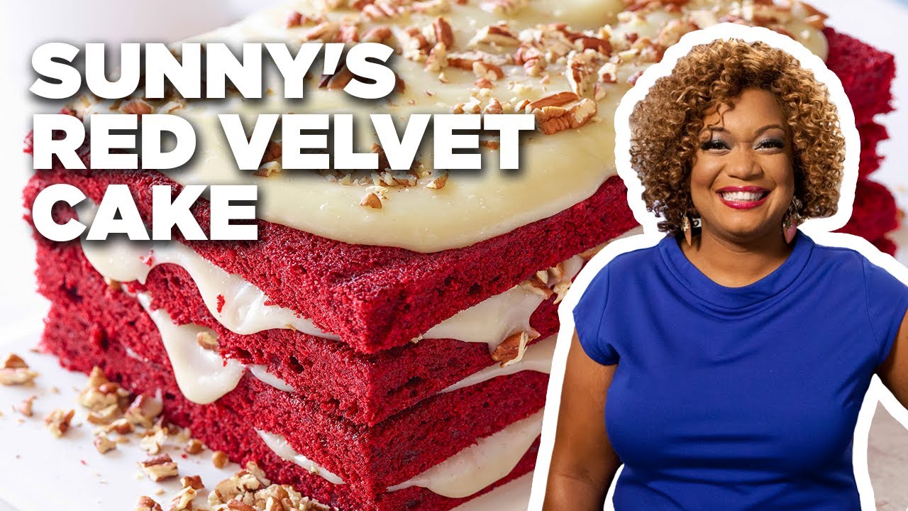 Sunny Anderson's Grandma's Red Velvet Cake | Cooking for Real | Food Network