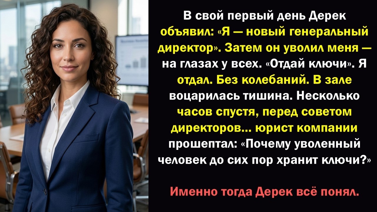 Он уволил меня на глазах у всего офиса… Ключи, которые я оставил, положили конец его карьере?