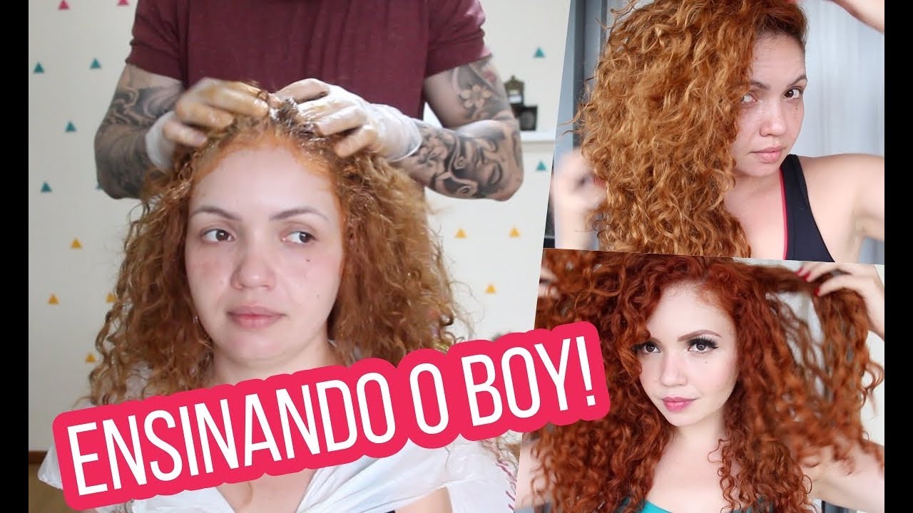 O BOY RETOCOU MINHA RAIZ e ainda escolheu a tinta! Retoque de raiz Keune 8.4 + Keune 7.44