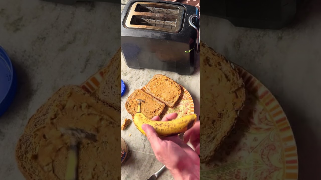 Peanut Butter and Banana Sandwich.  A how to video.