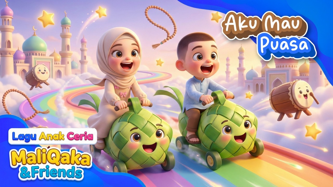 🌙 Aku Mau Puasa 🎵 Lagu Anak Ceria Belajar Puasa Ramadhan