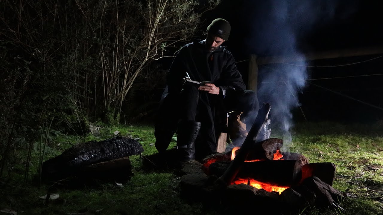 Moto-camping with the Drifter Poncho & Mad-13 rucksack.