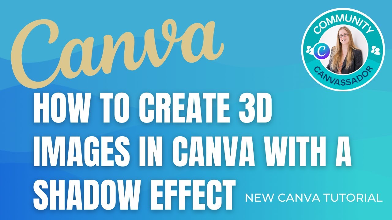How to create 3D images in Canva with a Shadow #canva #createoncanva #canvassador