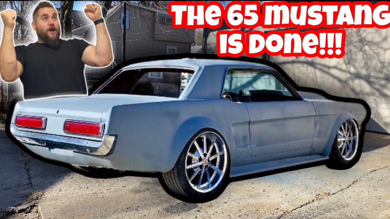 THE 65 MUSTANG IS DONE! MAKING TAIL LIGHTS FROM SCRATCH! TWIN TURBO HOT ROD BODY SWAP! NEW CAR FRAME