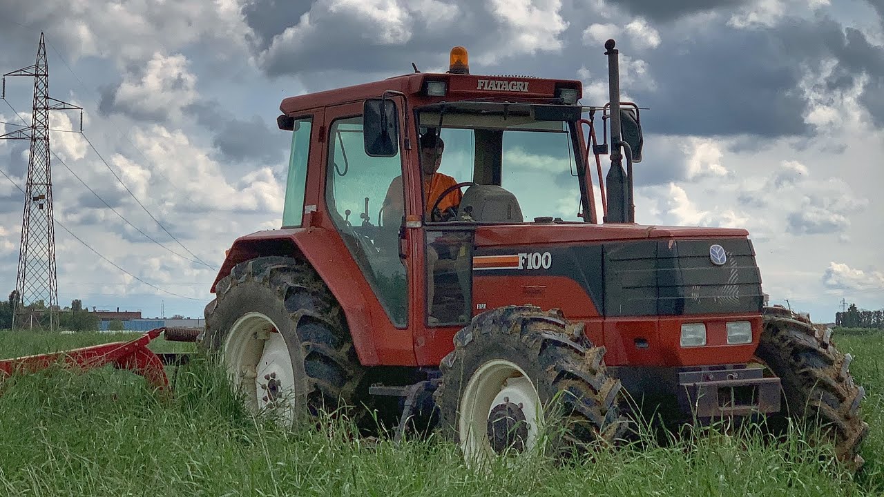 Fiatagri Winner F100 + Lely Splendimo mc240 {Fiat Sound} -falciatura fieno-