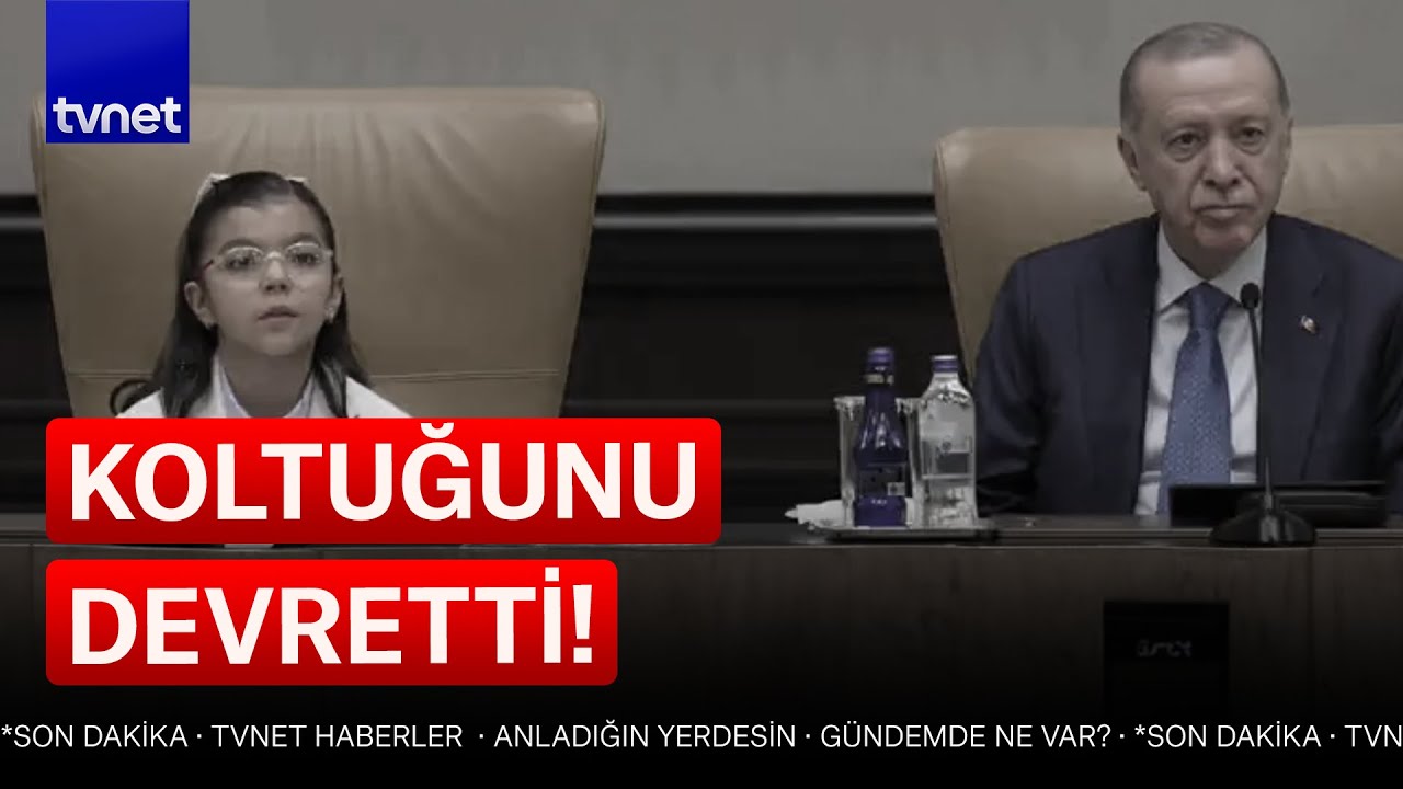 Cumhurbaşkanı Erdoğan 23 Nisan'da koltuğunu küçük İpek'e devretti!