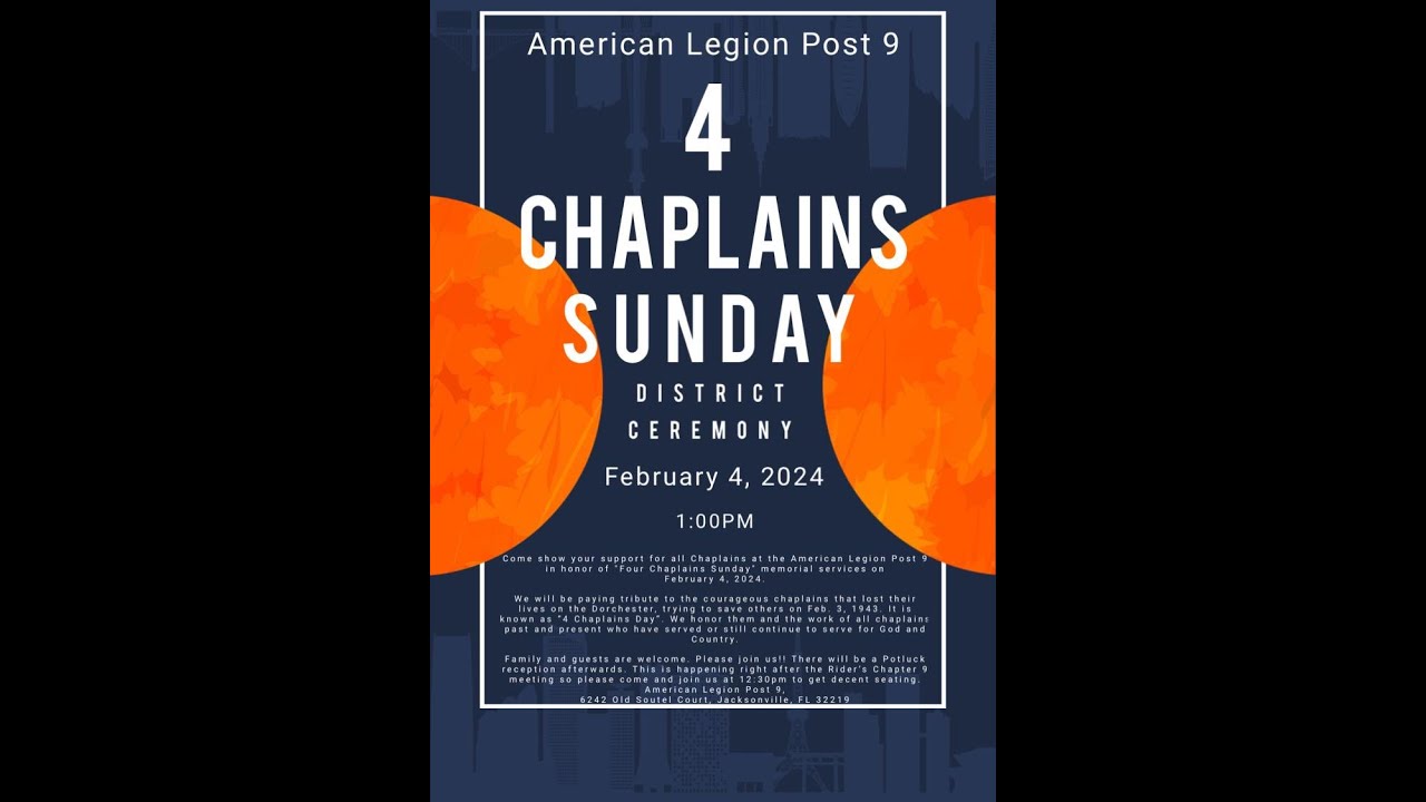 2024, Feb 4 - Four Chaplains Sunday District 5 Ceremony